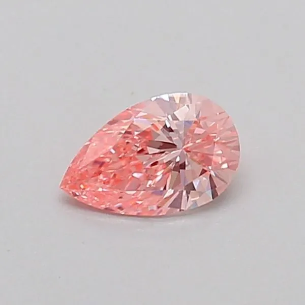 0.31ct PEAR Fancy Vivid Pink VS1 Coloured Lab diamond