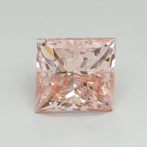 5.05ct PRINCESS Fancy Intense Pink SI1 Coloured Lab diamond