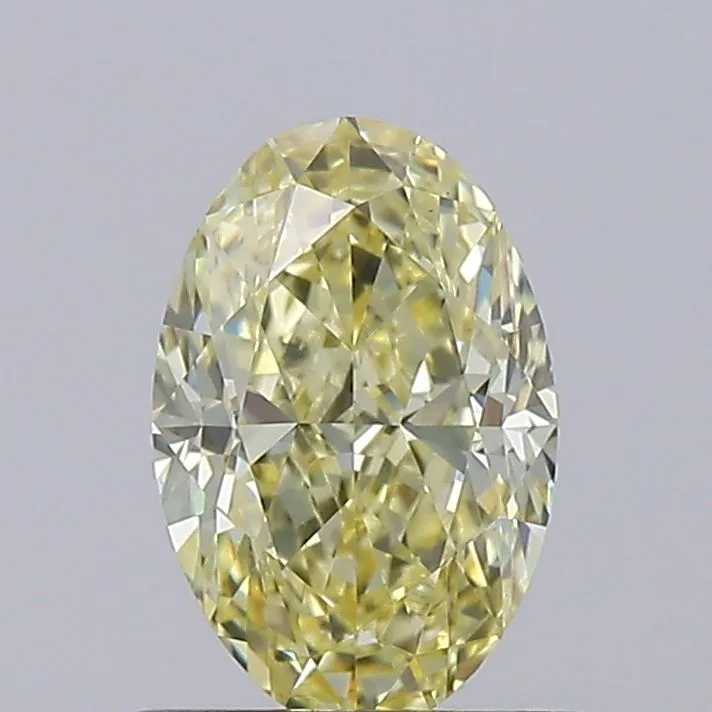 1.04ct OVAL Fancy Yellow VS1 Coloured Lab diamond