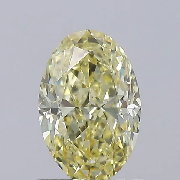 1.04ct OVAL Fancy Yellow VS1 Coloured Lab diamond