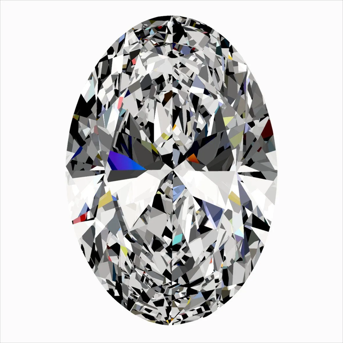 0.32ct OVAL F SI1 Natural diamond
