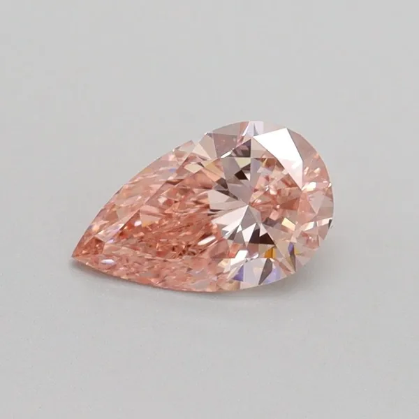 0.52ct PEAR Fancy Intense Pink VS1 Coloured Lab diamond