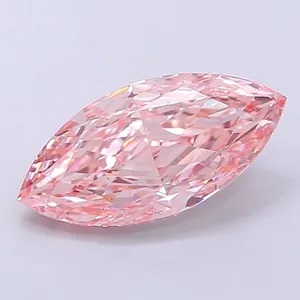 2.13ct MARQUISE Fancy Intense Pink VS1 Coloured Lab diamond