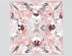 6ct PRINCESS Fancy Intense Pink VS1 Coloured Lab diamond