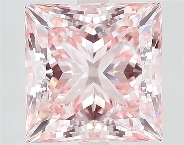 6ct PRINCESS Fancy Intense Pink VS1 Coloured Lab diamond