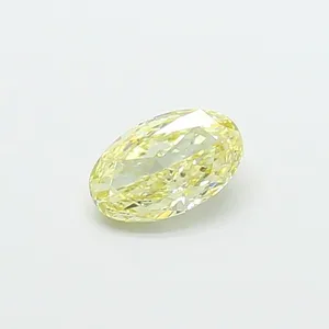 1.07ct OVAL Fancy Yellow VVS2 Coloured Lab diamond