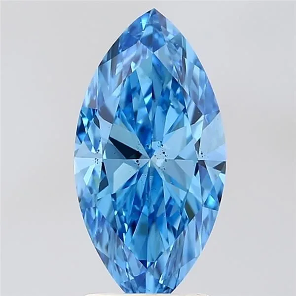 2.01ct MARQUISE Fancy Vivid Blue SI1 Coloured Lab diamond