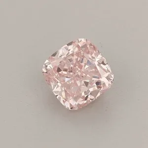 0.4ct CUSHION Fancy Vivid Pink VS1 Coloured Lab diamond