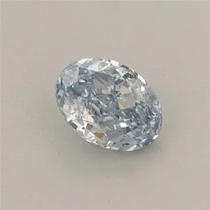0.45ct OVAL Fancy Blue VVS2 Coloured Lab diamond