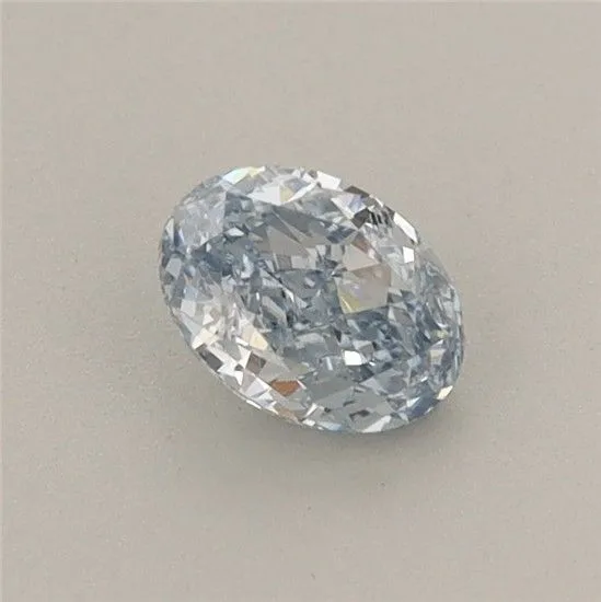 0.45ct OVAL Fancy Blue VVS2 Coloured Lab diamond