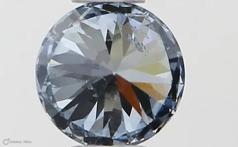 0.30ct ROUND Fancy Intense Blue SI1 Coloured Lab diamond
