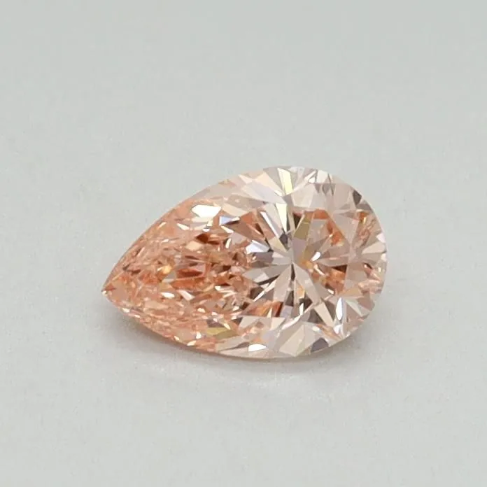 0.30ct PEAR Fancy Intense Pink VVS2 Coloured Lab diamond