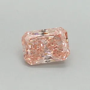 0.34ct RADIANT Fancy Vivid Pink VS1 Coloured Lab diamond