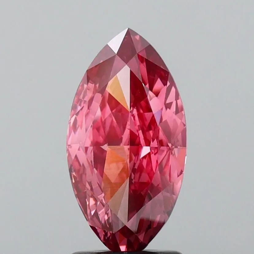 2.05ct MARQUISE Fancy Vivid Pink VS1 Coloured Lab diamond