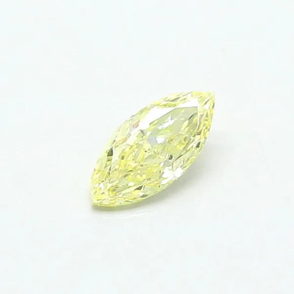 0.34ct MARQUISE Fancy Yellow VS1 Coloured Lab diamond