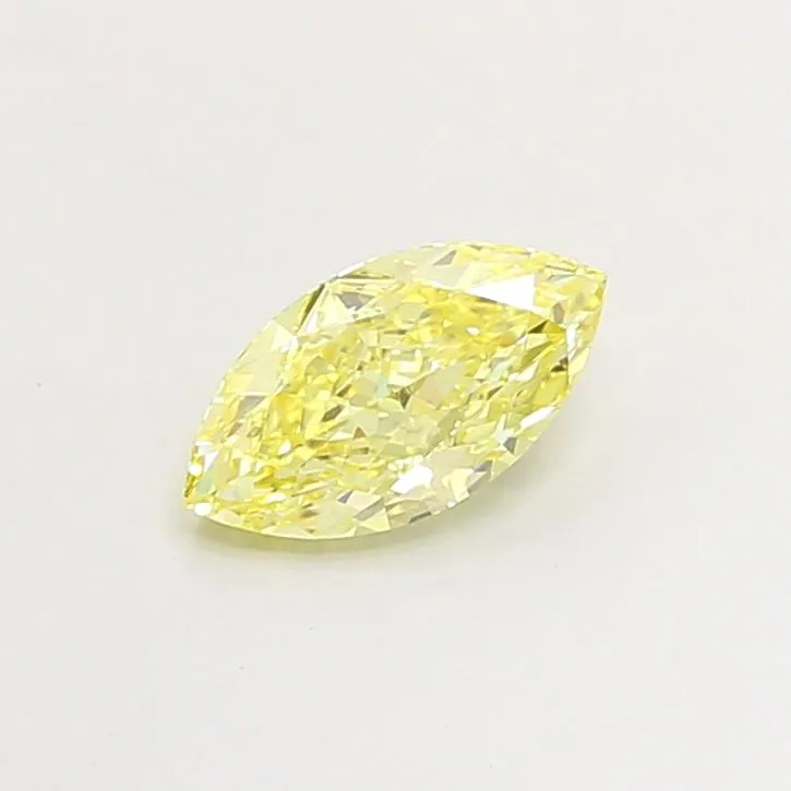 1.25ct MARQUISE Fancy Intense Yellow VS1 Coloured Lab diamond