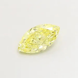 1.25ct MARQUISE Fancy Intense Yellow VS1 Coloured Lab diamond