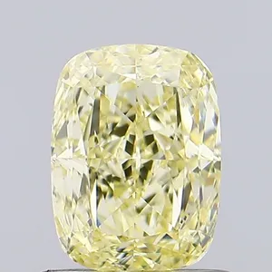 0.94ct CUSHION Fancy Yellow VVS2 Coloured Lab diamond