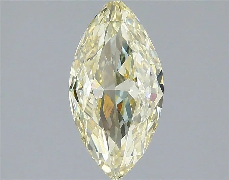 1.52ct MARQUISE Fancy Light Yellow VVS2 Coloured Lab diamond
