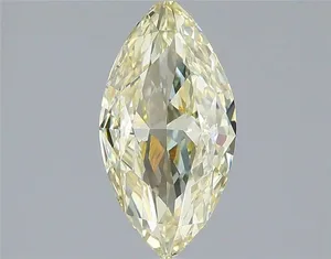 1.52ct MARQUISE Fancy Light Yellow VVS2 Coloured Lab diamond