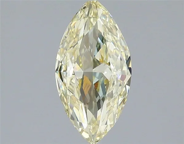 1.52ct MARQUISE Fancy Light Yellow VVS2 Coloured Lab diamond