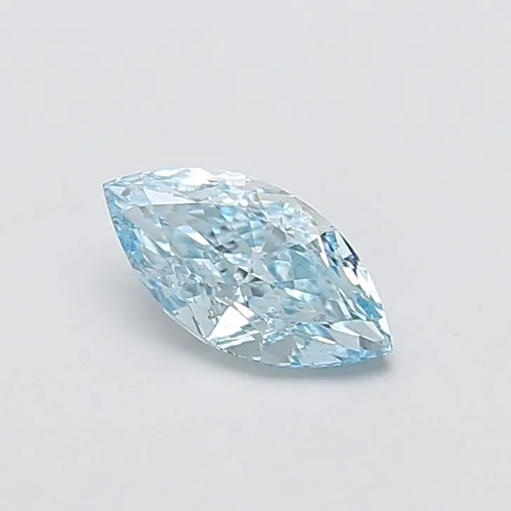 1.09ct MARQUISE Fancy Intense Blue VS2 Coloured Lab diamond