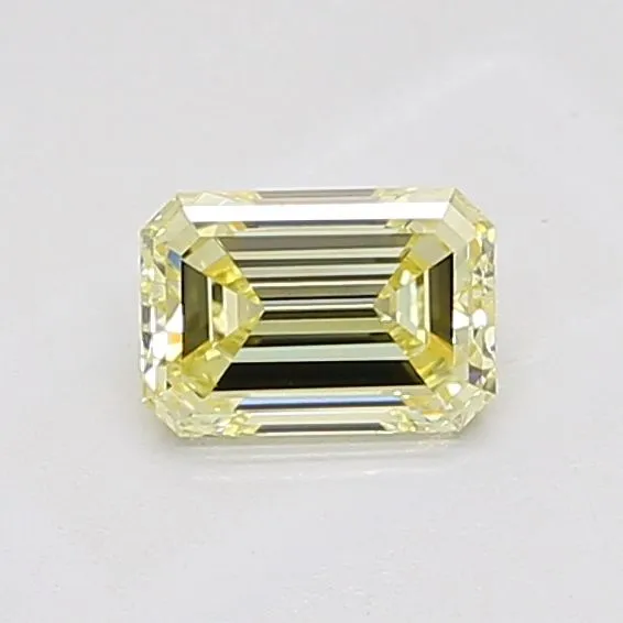 1.03ct EMERALD Fancy Light Yellow VS2 Coloured Lab diamond