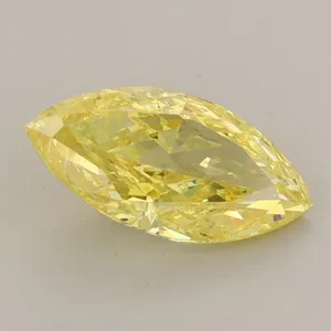 1.33ct MARQUISE Fancy Vivid Yellow I1 Coloured Lab diamond
