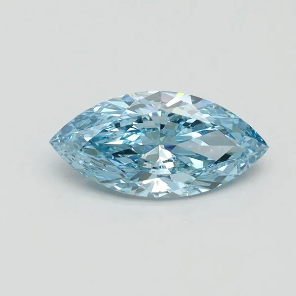 1.01ct MARQUISE Fancy Vivid Blue VS1 Coloured Lab diamond