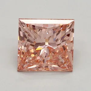 2.02ct PRINCESS Fancy Intense Pink VS2 Coloured Lab diamond