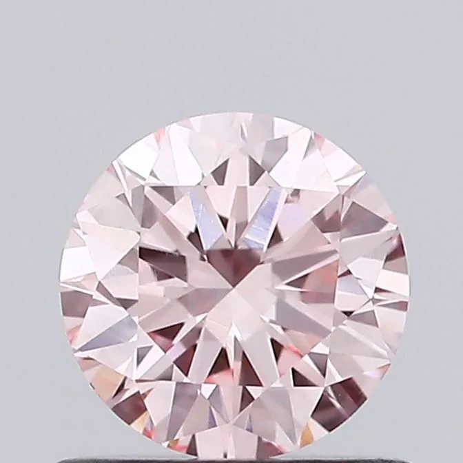 0.70ct ROUND Fancy Intense Pink VVS2 Coloured Lab diamond