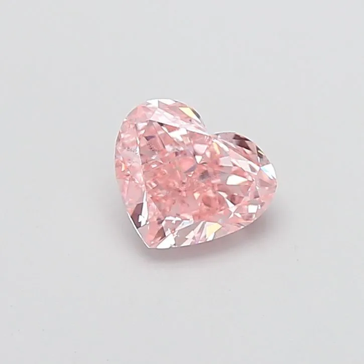 1.32ct HEART Fancy Intense Pink SI1 Coloured Lab diamond