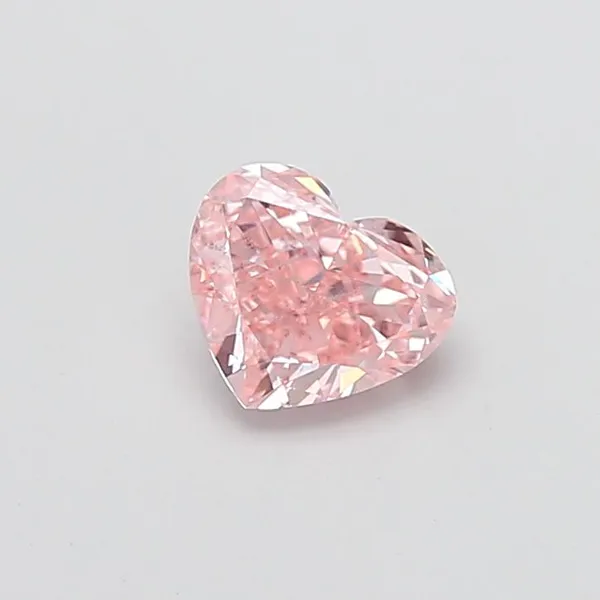 1.32ct HEART Fancy Intense Pink SI1 Coloured Lab diamond