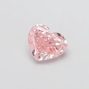 1.32ct HEART Fancy Intense Pink SI1 Coloured Lab diamond
