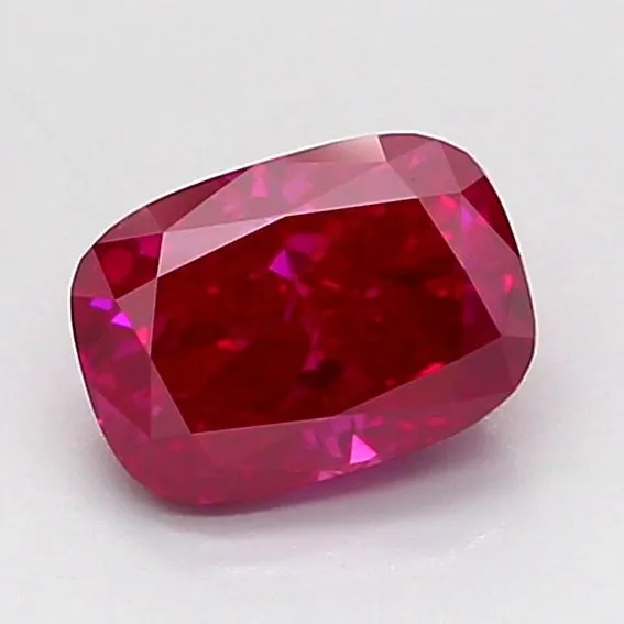 0.97ct CUSHION Fancy Vivid Pink VS1 Coloured Lab diamond