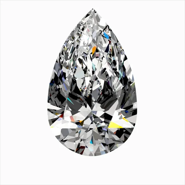 0.4ct PEAR H SI1 Natural diamond