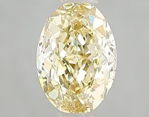 1.03ct OVAL Fancy Intense Yellow VS1 Coloured Lab diamond
