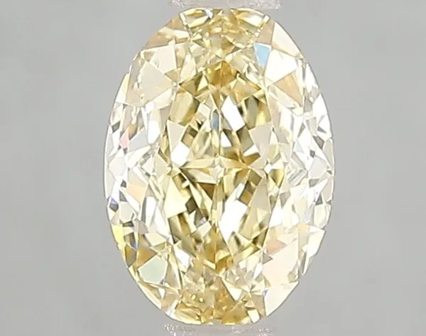 1.03ct OVAL Fancy Intense Yellow VS1 Coloured Lab diamond