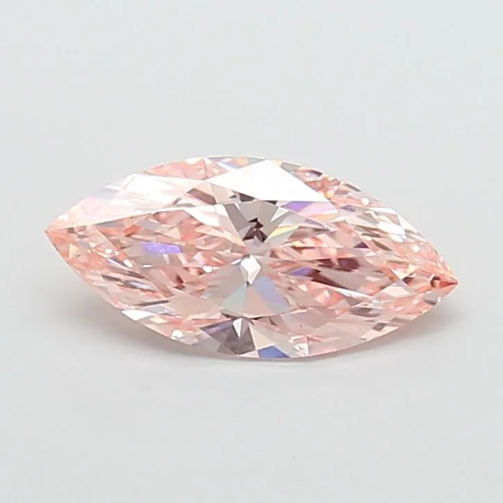 2.05ct MARQUISE Fancy Intense Orangey Pink VS1 Coloured Lab diamond