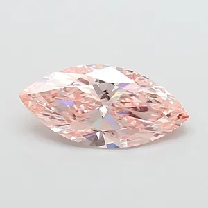 2.05ct MARQUISE Fancy Intense Orangey Pink VS1 Coloured Lab diamond