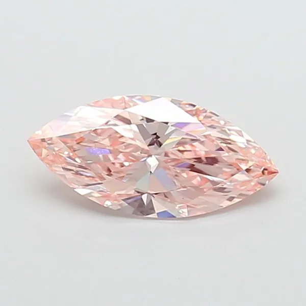2.05ct MARQUISE Fancy Intense Orangey Pink VS1 Coloured Lab diamond