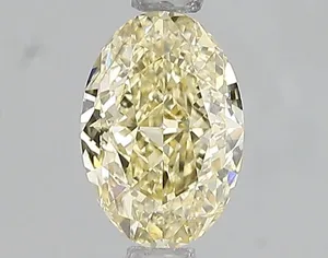 1.07ct OVAL Fancy Intense Yellow VS2 Coloured Lab diamond
