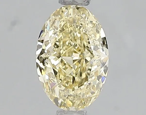 1.07ct OVAL Fancy Intense Yellow VS2 Coloured Lab diamond