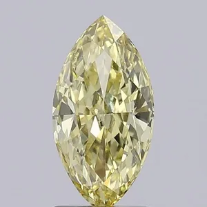 1.38ct MARQUISE Fancy Intense Yellow VS1 Coloured Lab diamond
