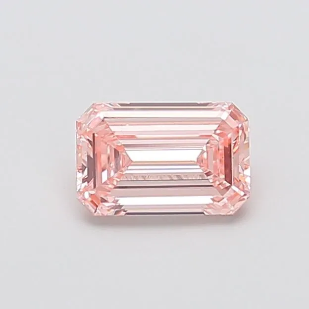 1.03ct EMERALD Fancy Intense Pink VS1 Coloured Lab diamond
