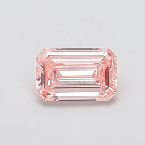 1.03ct EMERALD Fancy Intense Pink VS1 Coloured Lab diamond