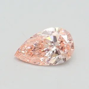 0.35ct PEAR Fancy Pink VVS2 Coloured Lab diamond
