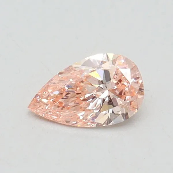 0.35ct PEAR Fancy Pink VVS2 Coloured Lab diamond