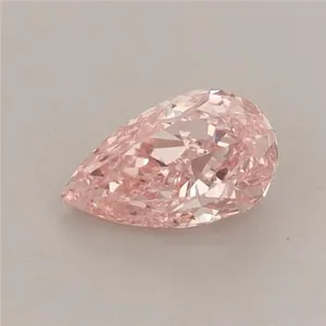 0.52ct PEAR Fancy Vivid Pink VS2 Coloured Lab diamond