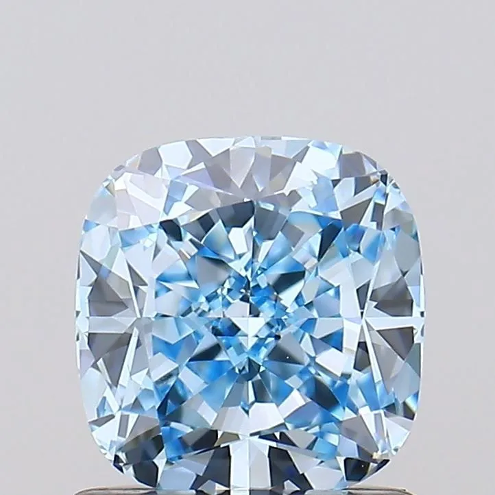 1.07ct CUSHION Fancy Intense Blue VS1 Coloured Lab diamond